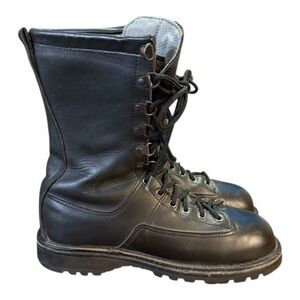 Danner Fort Lewis 10" GTX Safety Toe Black Leather Work Boots Men's 8 M 600 Gram